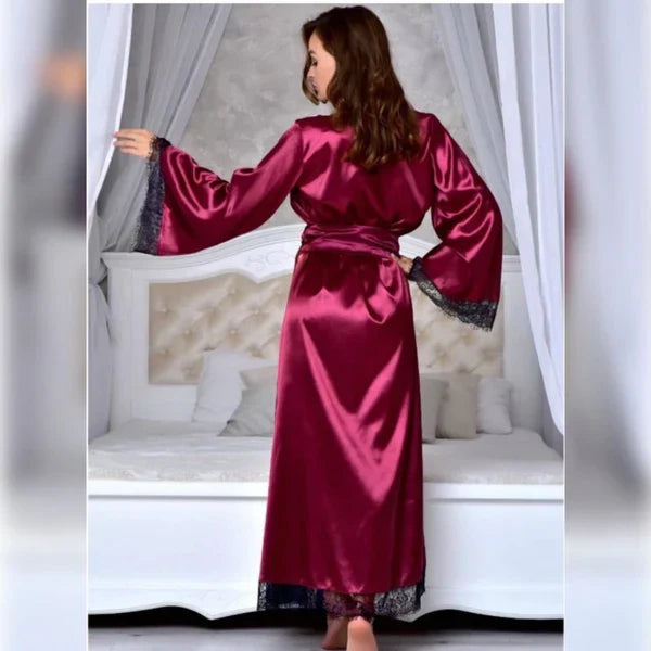 Kimono Night Robe Full Length Gown Lingerie