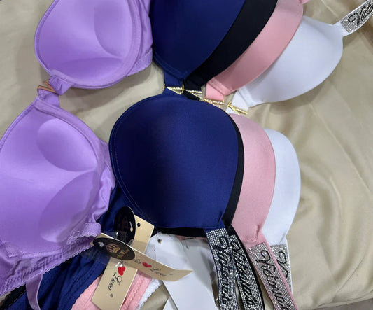 Victoria Secret Pushup Bra Panty Set Mid V Style Intimate Lingerie