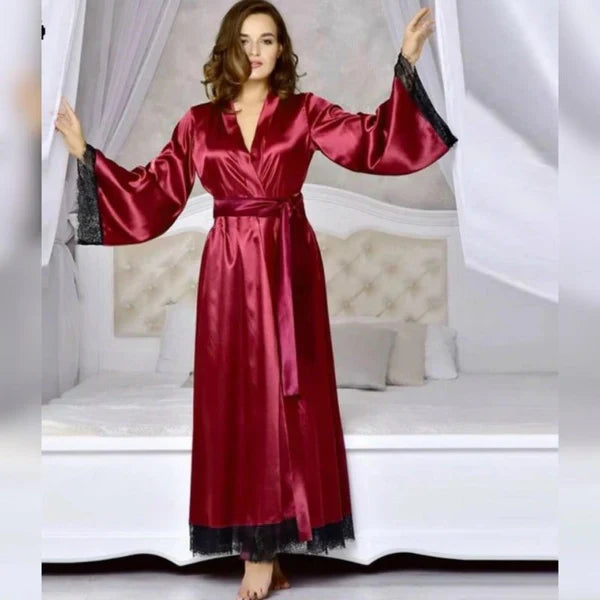Kimono Night Robe Full Length Gown Lingerie