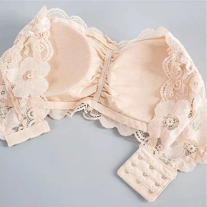 Net Strapless Bra
