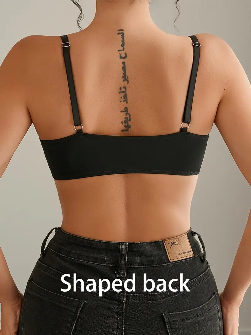 1pc Elegant Front Closure Wireless Bra