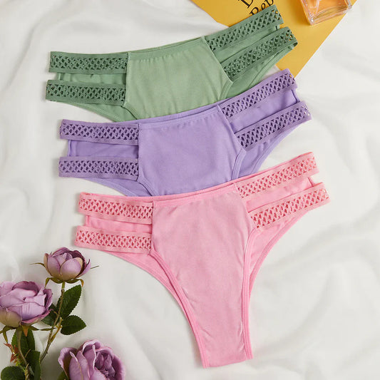 Seamless Thong Cotton Panties Underwear for Women