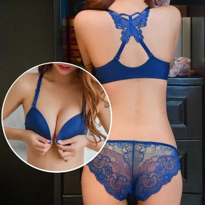 Butterfly Front Open Bra