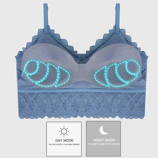 Basic Floral Padded Bralette Bra Panty Set